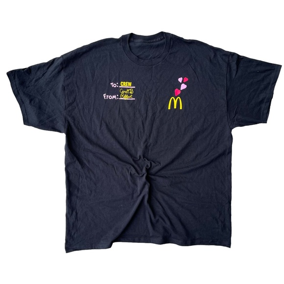 Cardi B Offset McDonalds‎ Collaboration Travis Scott Hype Streetwear Tee Shirt - Picture 3 of 5